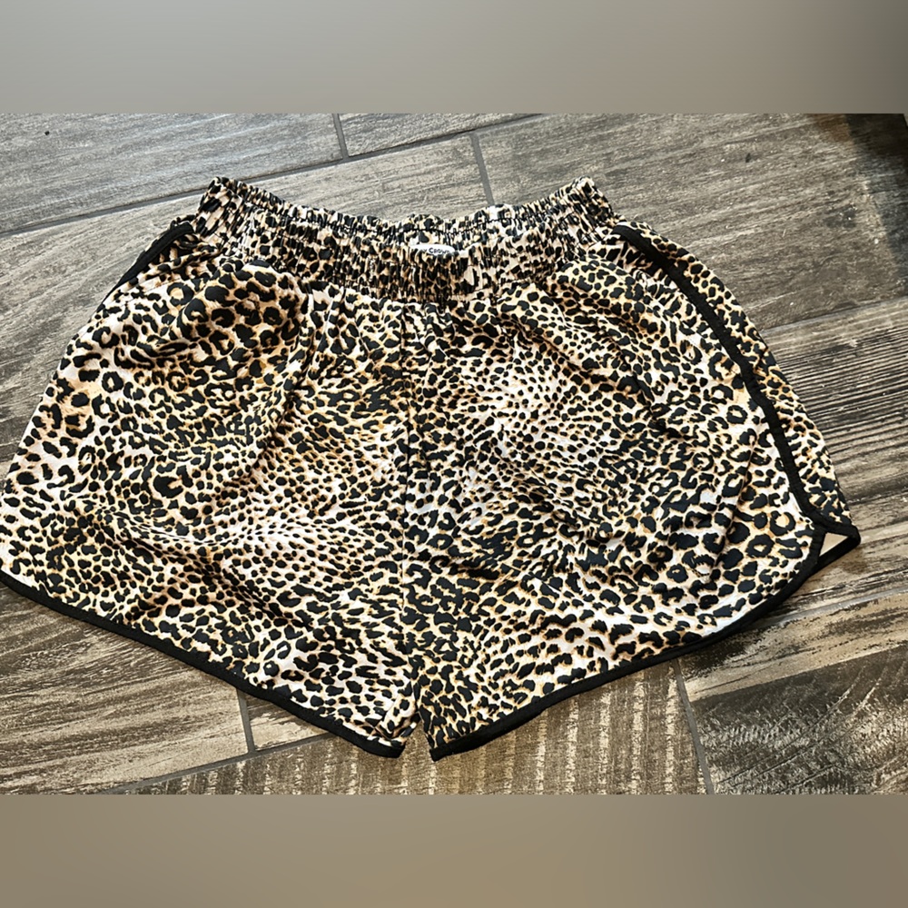 LEOPARD athletic fit shorts